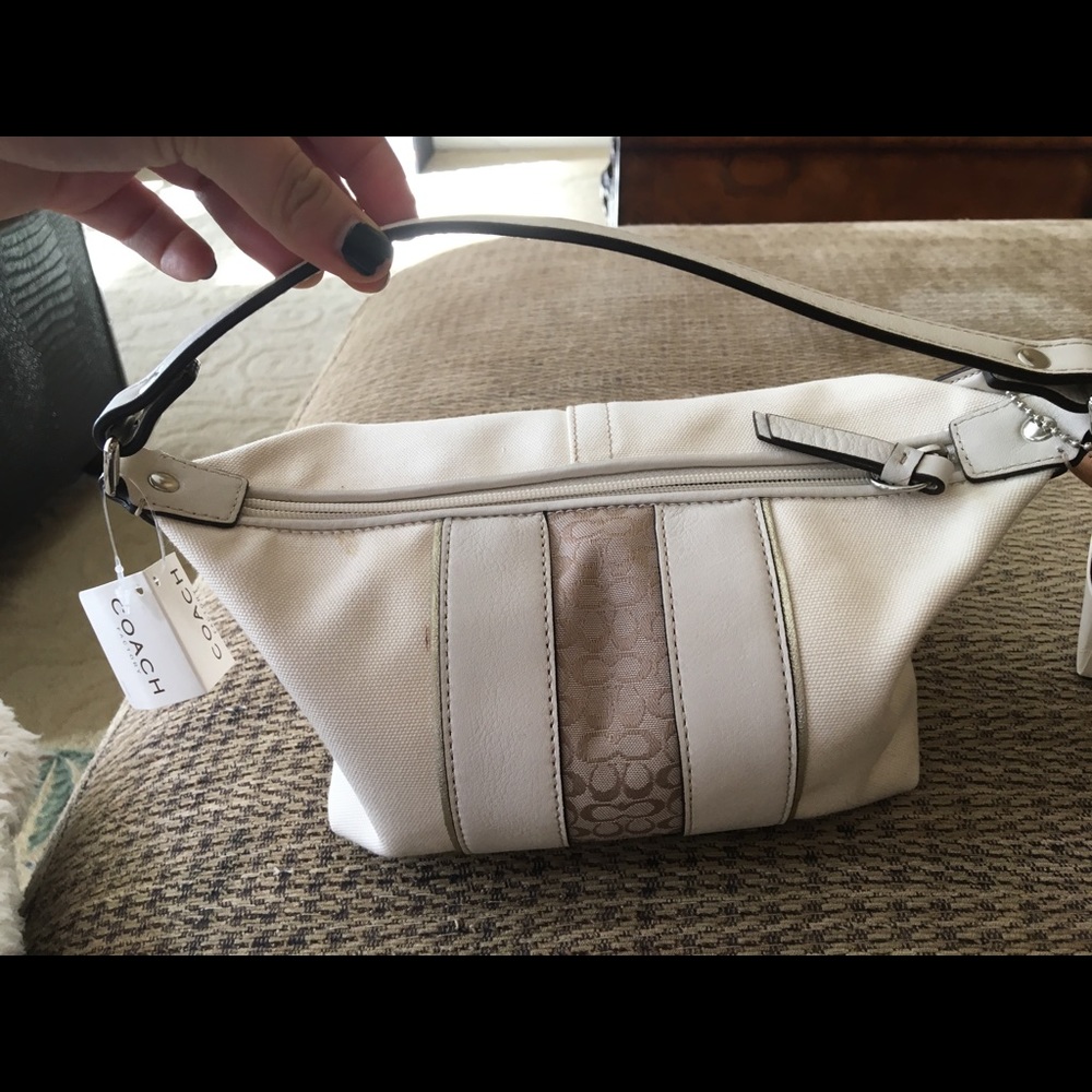 NEW Cream colored COACH Purse